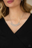 A227 - Timeless Trimmings, Paparazzi White Necklace by Paparazzi Accessories on Fancy5Fashion.com