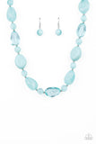 A230 - Staycation Stunner, Paparazzi Blue Necklace by Paparazzi Accessories on Fancy5Fashion.com