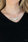 A130 - Bride To BEAM, Paparazzi White Necklace by Paparazzi Accessories on Fancy5Fashion.com