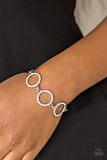 B26 - Dress The Part, Paparazzi White Bracelet by Paparazzi Accessories on Fancy5Fashion.com