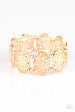 B65 - Everyday Elegance, Paparazzi Gold Bracelet by Paparazzi Accessories on Fancy5Fashion.com