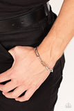 B36 - Lit Locomotion, Silver Paparazzi Bracelet by Paparazzi Accessories on Fancy5Fashion.com