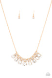 A242 - Sparkly Ever After, Paparazzi Gold Necklace by Paparazzi Accessories on Fancy5Fashion.com