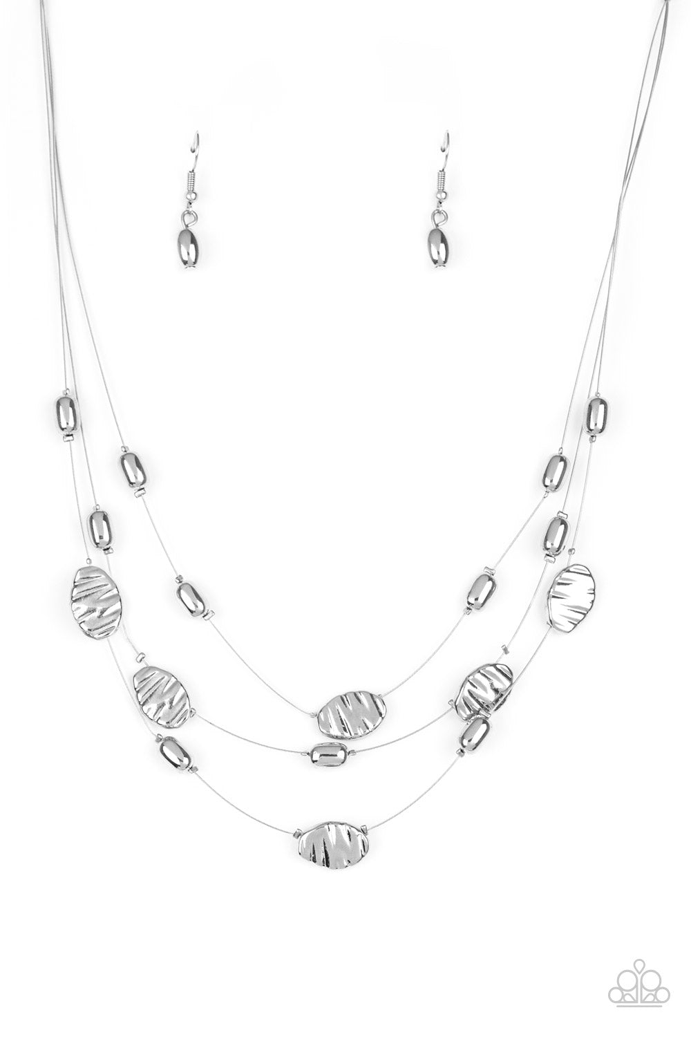 A23 - Top Zen, Silver Necklace by Paparazzi Accessories on Fancy5Fashion.com