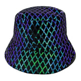 Multi Color Sequin Diamond Stitch Bucket Hat