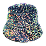 Blue Sequin Sparkle Bucket Hat