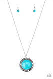A90 - Run Out of Rodeo, Paparazzi Blue Necklace by Paparazzi Accessories on Fancy5Fashion.com