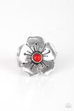C80 - Boho Blossom, Red Paparazzi Ring by Paparazzi Accessories on Fancy5Fashion.com