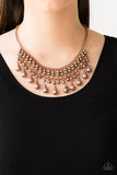 A6 - Don't Forget To Boss Copper Necklace by Paparazzi Accessories on Fancy5Fashion.com