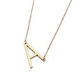 A37 - Old English Letter Necklace - Gold by Fancy5Fashion on Fancy5Fashion.com
