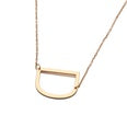 A37 - Old English Letter Necklace - Gold by Fancy5Fashion on Fancy5Fashion.com
