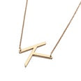 A37 - Old English Letter Necklace - Gold by Fancy5Fashion on Fancy5Fashion.com