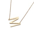 A37 - Old English Letter Necklace - Gold by Fancy5Fashion on Fancy5Fashion.com
