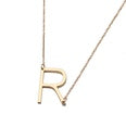 A37 - Old English Letter Necklace - Gold by Fancy5Fashion on Fancy5Fashion.com