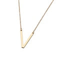 A37 - Old English Letter Necklace - Gold by Fancy5Fashion on Fancy5Fashion.com