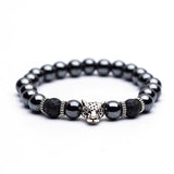 B158 - Natural Frosted Leopard Head Diamond Elastic Bracelet by Fancy5Fashion on Fancy5Fashion.com