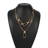 Lock Pendant Exaggerated, Gold Necklace by Fancy5Fashion on Fancy5Fashion.com