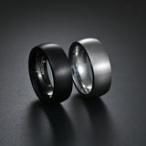 C37 - ARiKJON Brushed Matte Tungsten Wedding Band by Fancy5Fashion on Fancy5Fashion.com