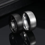 C37 - ARiKJON Brushed Matte Tungsten Wedding Band by Fancy5Fashion on Fancy5Fashion.com