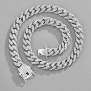 A22 - Cuban Link Silver Necklace