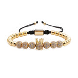B171 - Unisex Adjustable Crown Copper Bracelets by Fancy5Fashion on Fancy5Fashion.com