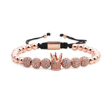 B171 - Unisex Adjustable Crown Copper Bracelets by Fancy5Fashion on Fancy5Fashion.com