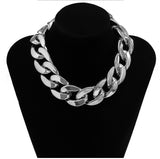 Chunky Chain, Silver Necklace by Fancy5Fashion on Fancy5Fashion.com