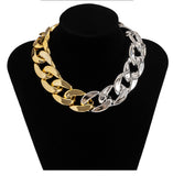 Multi-color Chunky Chain Necklace on Fancy5Fashion.com