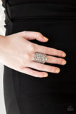 C103 - The Way You Make Me Frill, Silver Paparazzi Ring by Paparazzi Accessories on Fancy5Fashion.com