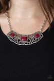 A111 - Feeling Inde-PENDANT Red Necklace by Paparazzi Accessories on Fancy5Fashion.com