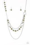 A114 - Party Dress Princess Green Necklace by Paparazzi Accessories on Fancy5Fashion.com