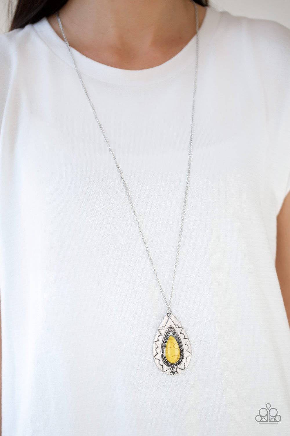 A128 - Sedona Solstice Stone Necklace by Paparazzi Accessories on Fancy5Fashion.com