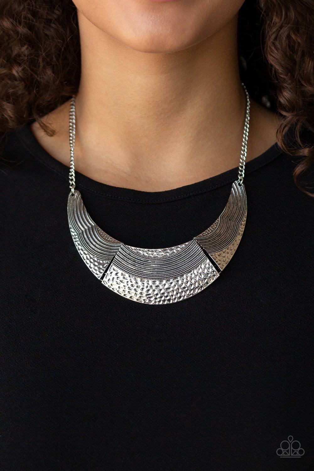 A136 - Utterly Untamable Hammered Necklace by Paparazzi Accessories on Fancy5Fashion.com