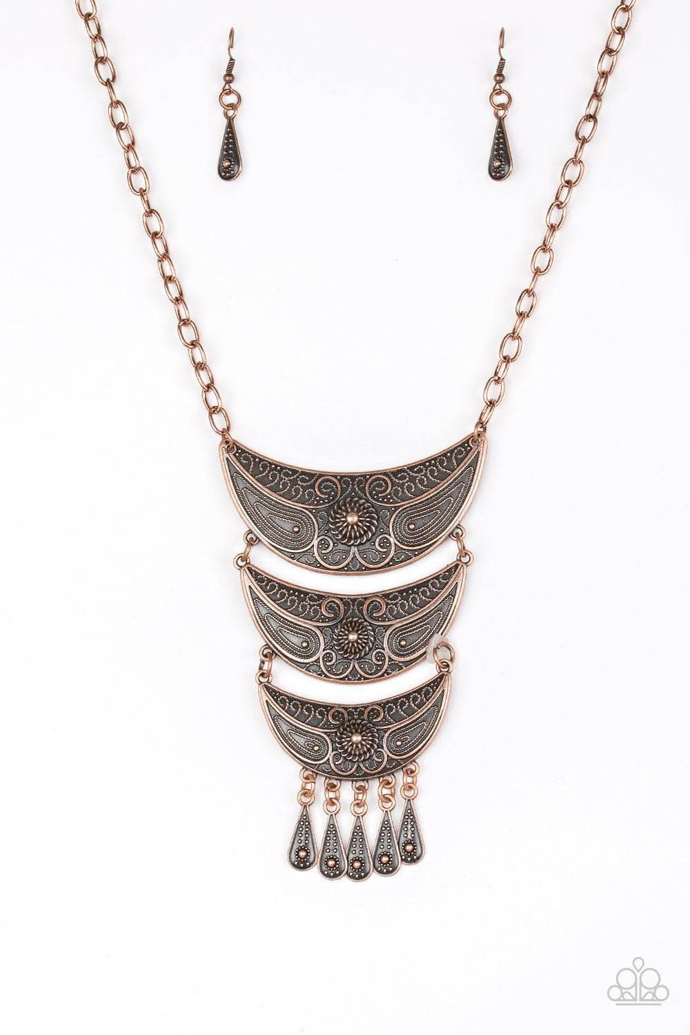 A151 -Go STEER Crazy Copper Necklace by Paparazzi Accessories on Fancy5Fashion.com