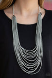A153 - Peacefully Pacific Seed Bead Necklace by Paparazzi Accessories on Fancy5Fashion.com