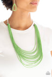 A153 - Peacefully Pacific Seed Bead Necklace by Paparazzi Accessories on Fancy5Fashion.com