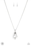 A163 - Spellbinding Sparkle White Necklace by Paparazzi Accessories on Fancy5Fashion.com