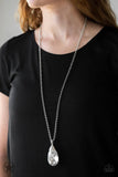 A163 - Spellbinding Sparkle White Necklace by Paparazzi Accessories on Fancy5Fashion.com