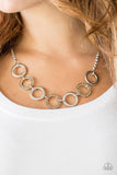 A168 - Modern Day Madonna Silver Necklace by Paparazzi Accessories on Fancy5Fashion.com