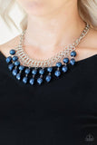 A241 - 5th Avenue Fleek Blue Necklace by Paparazzi Accessories on Fancy5Fashion.com