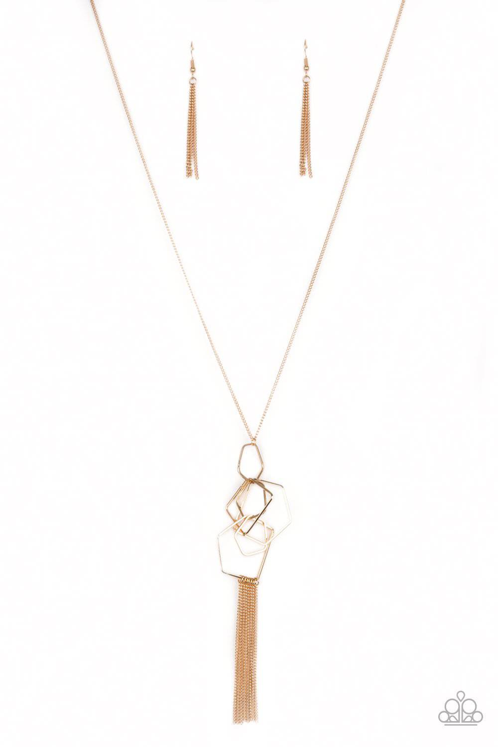 A243 - The Penthouse Gold Necklace by Paparazzi Accessories on Fancy5Fashion.com