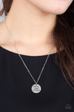 A256 - Freedom Isn't Free Silver Necklace by Paparazzi Accessories on Fancy5Fashion.com