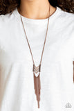 A274 - Point Taken Copper Necklace by Paparazzi Accessories on Fancy5Fashion.com