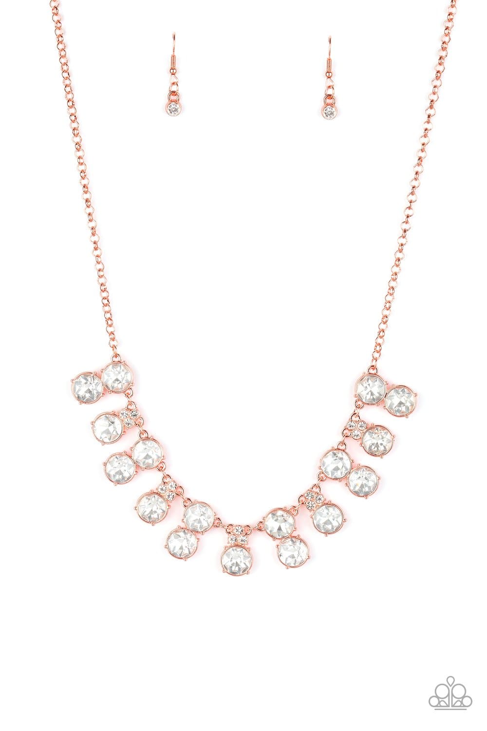 A337 - Top Dollar Twinkle - Copper by Paparazzi Accessories on Fancy5Fashion.com