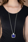 A338 - Effervescent Elegance Blue Necklace by Paparazzi Accessories on Fancy5Fashion.com