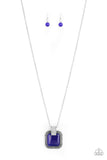 A338 - Effervescent Elegance Blue Necklace by Paparazzi Accessories on Fancy5Fashion.com