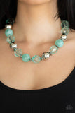 A344 - Very Voluminous Green Necklace by Paparazzi Accessories on Fancy5Fashion.com