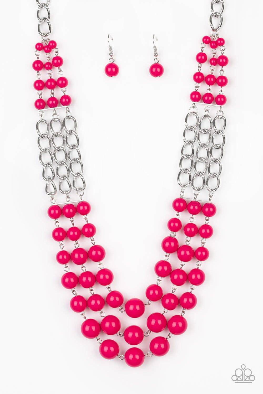 A353 - A La Vogue Pink Necklace by Paparazzi Accessories on Fancy5Fashion.com