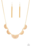 A367 - Fanned Out Fashion Necklace by Paparazzi Accessories on Fancy5Fashion.com