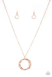 A381 - Millennial Minimalist Copper Necklace by Paparazzi Accessories on Fancy5Fashion.com